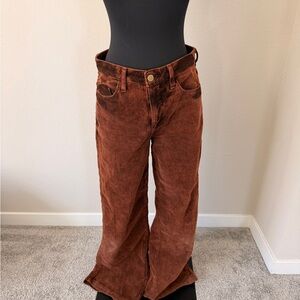 L'AGENCE Saddle Brown Corduroy Jean